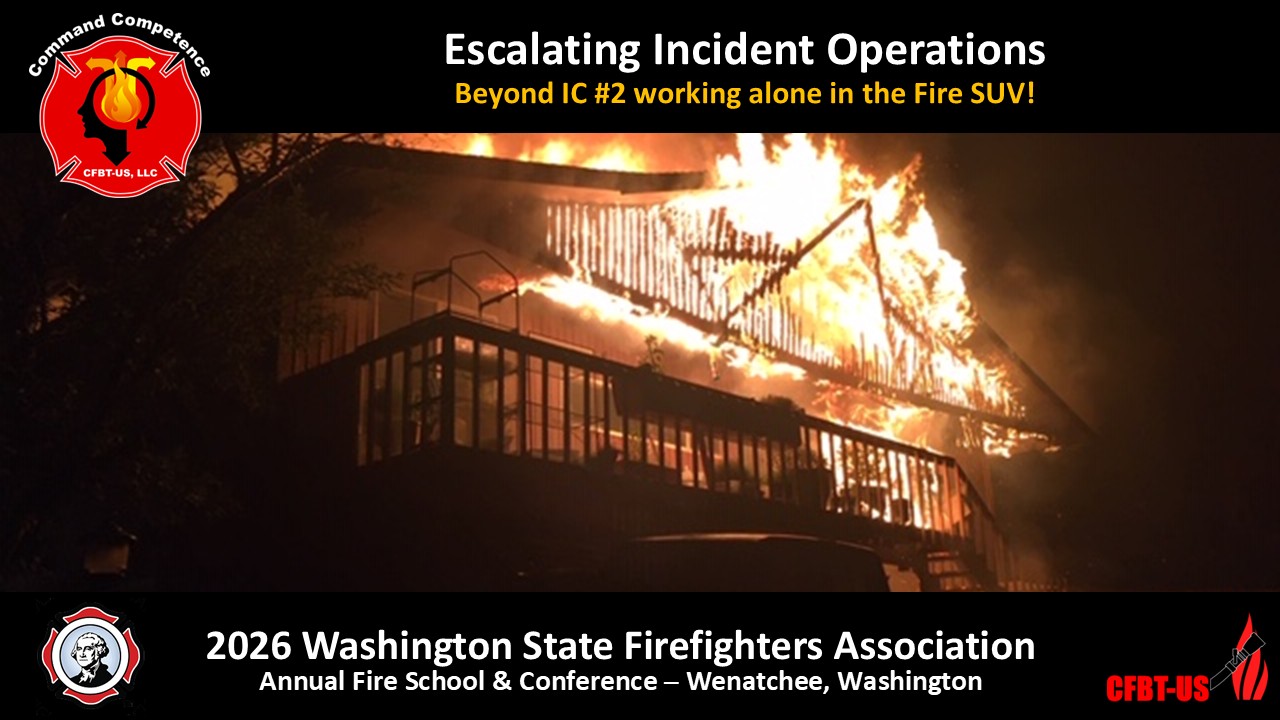 Escalating incident operations - 2026 WSFFA