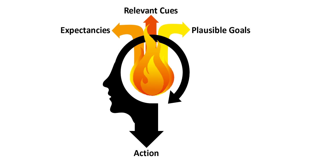 Conceptual model of fireground decision making illustrating the relationship between cues, expectations, goals, and action.