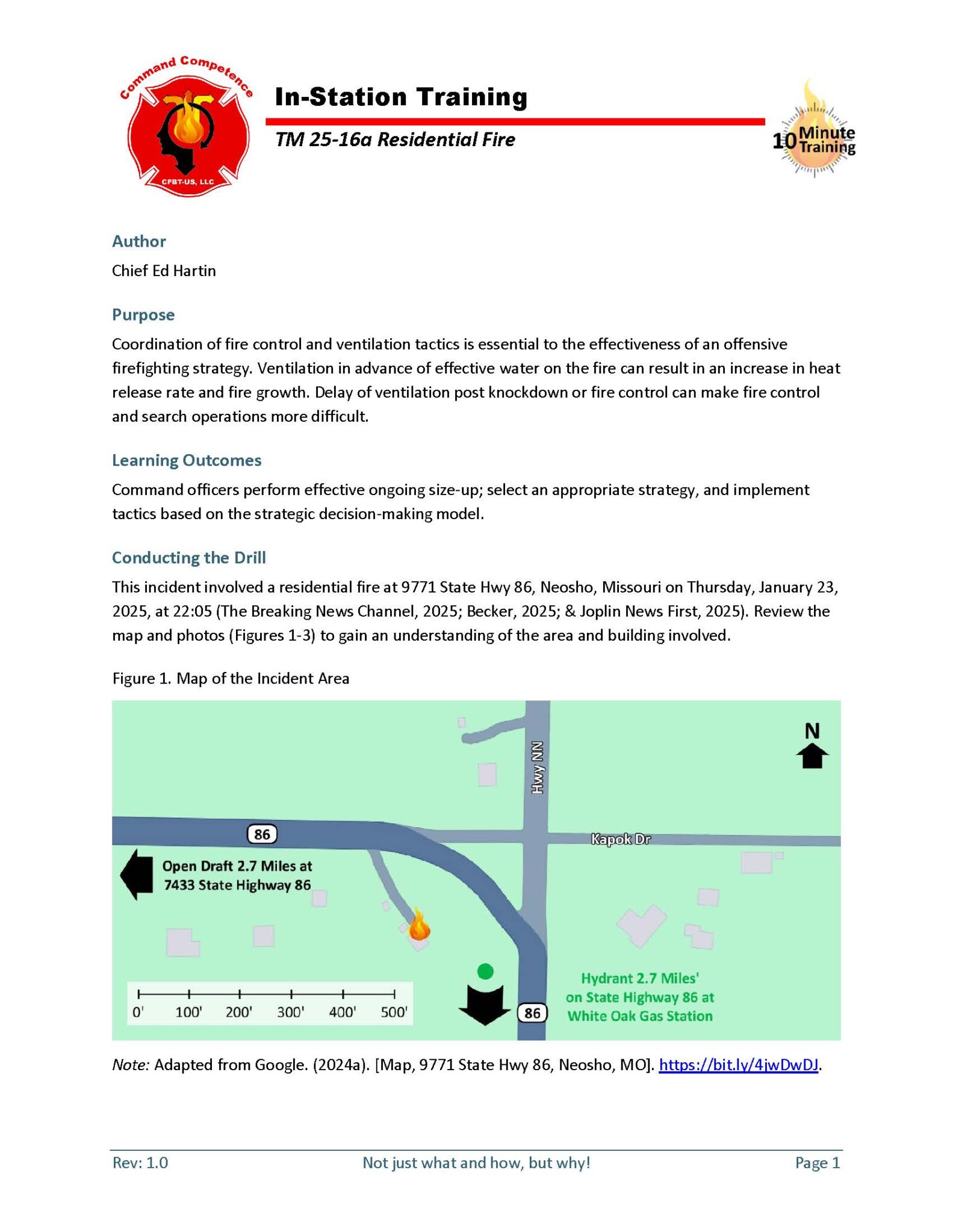 25-16a Residential Fire – Command Competence
