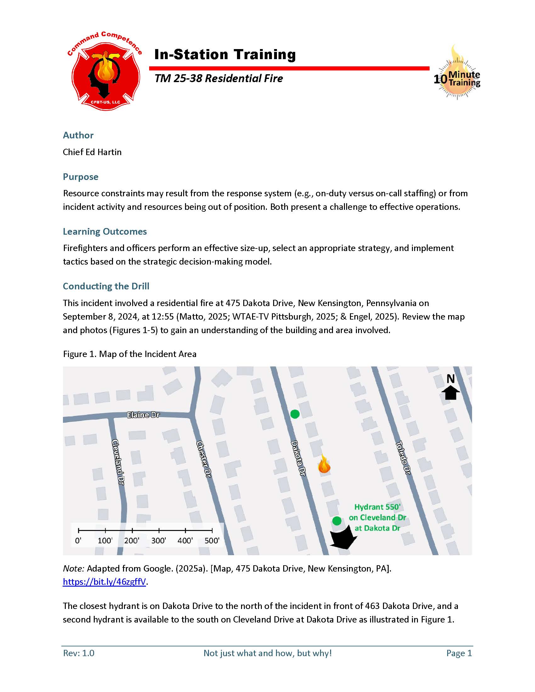 25-38 Residential Fire - 10-Minute Training Tactical Decision Game